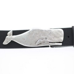 Belt buckle whale silver buckle removable buckle belt buckle 40 mm for belt