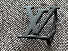 Louis Vuitton 40mm LV Black Matte Belt Buckle
