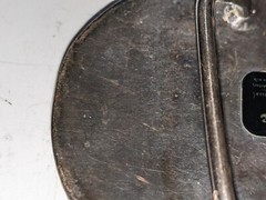 Vintage Crumrine Metal Horse Rider Belt Buckle