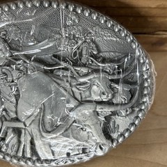 NEW SEALED COWBOY WESTERN CATTLE DRIVE LONGHORN STEER ZEE SERIES BELT BUCKLE