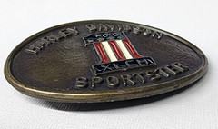 Harley Davidson Sportster | XLCH Belt Buckle Number 1 Logo Brass/Enamel | VTG