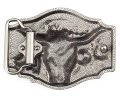 Tauren Ancient Silver Belt Buckle Metal Smooth Buckle 4.0 Cowboy for Men