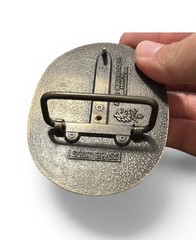 Vintage Jackpot Solid Brass Spinning Belt Buckle Collectible