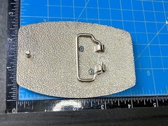 Mud Flap Sexy Girl Woman Silhouette Figure Silver Tone Trucker Biker Belt Buckle