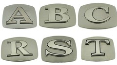 A B C D G J K L M R S T LETTER INITIAL WESTERN COWBOY COWGIRL RODEO SILVER GOLD
