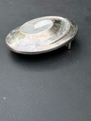 Robert Lee Morris Studio Unisex 925 Sterling Silver Swirl Design Belt Buckle