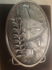 Vintage Bergamot Belt Buckle T149 1984 USA made,