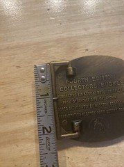 Hesston Rodeo Vintage Belt Buckle Solid Metal Western Collector SOLID METAL 1978