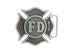FD Fire Department Firefighter Dept. Metal Belt Buckle