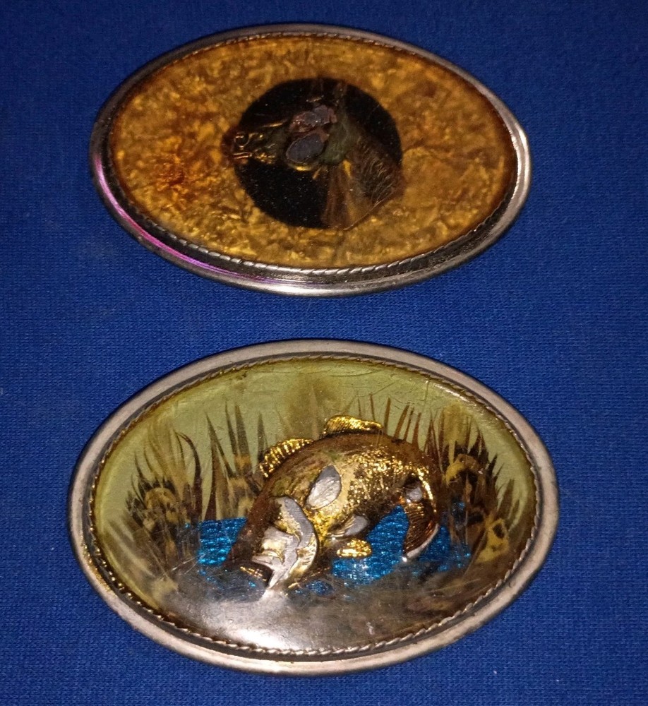 VTG Beaver Buckle Company Belt Buckle – Bass And Horse – Handcrafted Made In USA