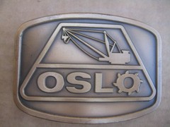 Vintage OSL Crane Brass Belt Buckle – Indiana Metal Craft