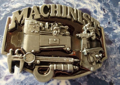 New without tag Men&rsquo;s Machinist 3D Belt Buckle Only 3.5&Prime; X 2.5&Prime; No Belt