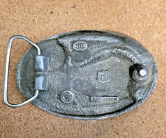Super Chief Santa Fe -Atchison Topeka & Santa Fe Rai1road Pewter Belt Buckle