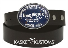 Ford Motor Belt Buckle – Vintage Auto Sign Handmade Mens Gift – 720