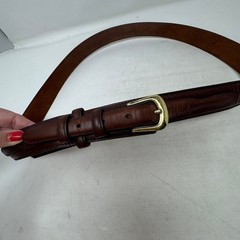 3D Belt Company Western Tooled Leather Belt Brown Brass Buckle Men&rsquo;s