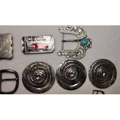 15 Pc Mens Womens Belt Buckles For Crafting Repair Parts