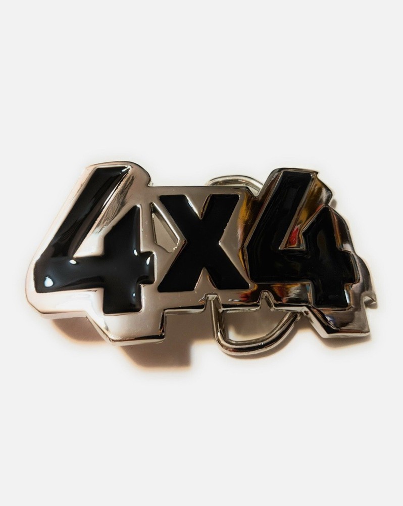 4X4 Classic Chrome color Belt Buckle four wheel off road USA