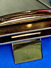 Replacement formal slide style black & copper or rose gold color belt buckle