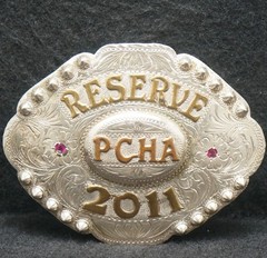 XF19138 VINTAGE 2011 ***PCHA PACIFIC COAST HORSE ASSOCIATION*** MENS BELT BUCKLE