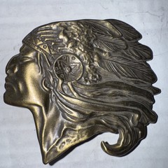 Old Indian Chief Head Vintage Rare Old Belt Buckle Free-shipping