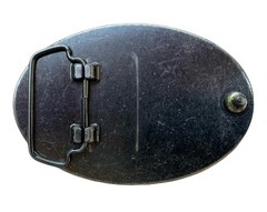 Large Custom Tooled Leather Belt Buckle, MADE to ORDER, Names or Initials