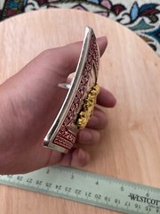 Western Buckle Gold Silver Red Horse Head Cowboy Buckle Fit 2 » Hebilla Vaquero