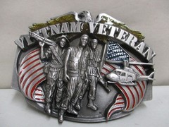 1989 Vietnam Veteran Belt Buckle Siskiyou K85 Unused Mint Condition