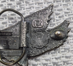 Vintage The Great American Buckle Co Belt Buckle Mens Silver Eagle 1979 Edition