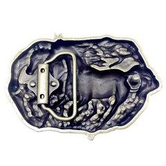 Horse Belt Buckle Western Cowboy Native American Motorcyclist (HRS-13-G)