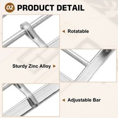 10Pcs Belt Buckle, 0.79&Prime; Single Prong Rectangle Buckles, Silver