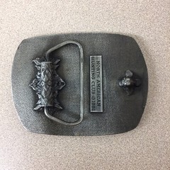 North American Hunting Club Life Member David Belt Buckle 1981 AR110