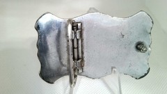 Longhorn Steer Dress Belt Buckle Western Cowboy Scroll Stars Cowgirl Vintage