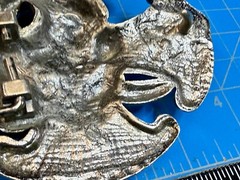 Many Skulls Maltese Iron Cross Artisan Cast? Awesome RARE Unknown! Belt Buckle