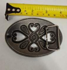 FLORAL ORNAMENTAL ART FASHION DESIGN BELT BUCKLE