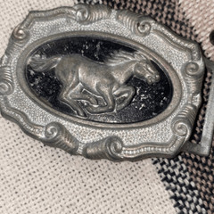 Vintage brass silver western cowboy sheriff belt buckle lot