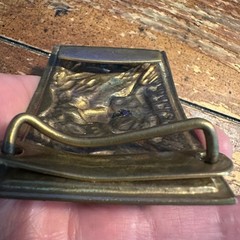 Vintage Brass Eagle Belt Buckle E Pluribus Unum US Great Seal Rectangular Plate