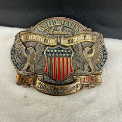 Vintage United States 200th Anniversary Belt Buckle 1787 1987