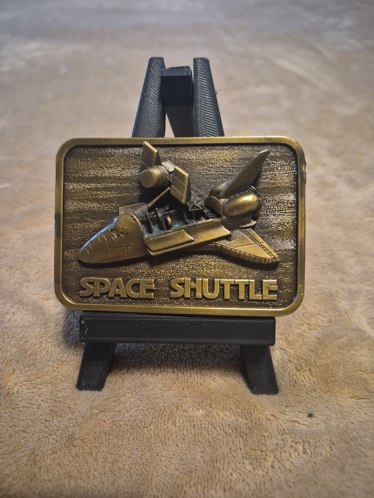 Vintage 1980 Space Shuttle Belt buckle The Buckle Connection PRISTINE