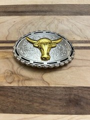 Western 3D Cowboy Cowgirl Bull belt buckle perfect Valentines/Birthday Gift