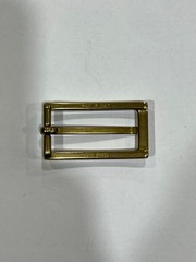 Solid Brass Raw Brass Belt Buckle Made in Italy Fits 0.79&Prime; Belt Strap