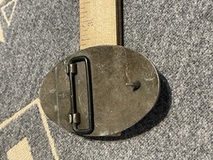 Vintage Clark Equipment Belt Buckle Gray Industrial Logo USA C