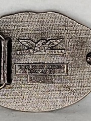 Vintage American & Japanese Buckle By Buckels of America USA – 3-1/8”x 2-1/2”