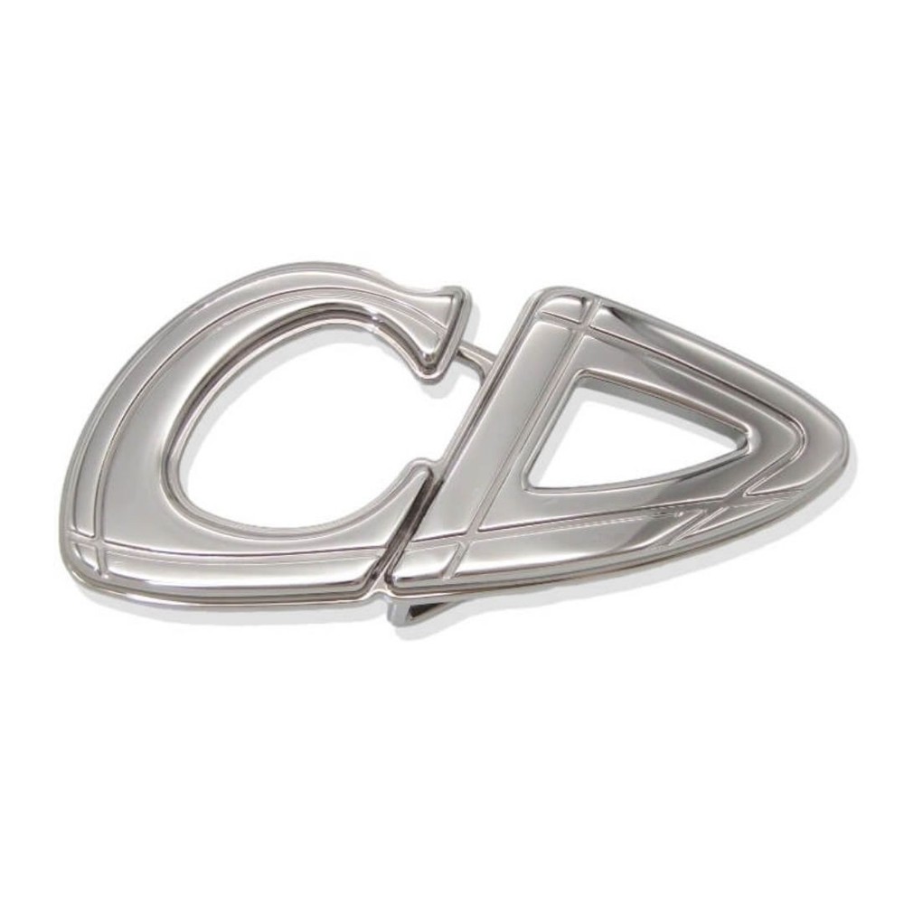 Dior Buckle Cd30 Ruthenium Finish Belt 35Mm Made In Italy Silver Color 28012011