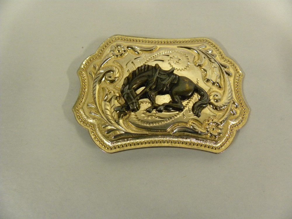 Vintage Bucking Bronco Horse Cowboy Western Belt Buckle (A6)