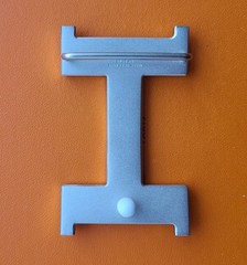 38mm H Silver Brushed Metal Belt Buckle Hardware Replacement