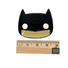 Funko Pop Heroes Batman Belt Buckle Unisex OS Black DC Comics Cowl Mask Enamel