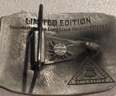 Vintage Lewis of Chicago Telephone Industry Belt Buckle 100 Years 1876-1976 USA