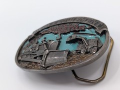 VTG 1986 Heavy Equipment Operator Belt Buckle The Great American Buckle Co USA