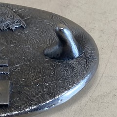 the great american buckle Co Pittsburgh Gear Neville Island Belt Buckle, 1977
