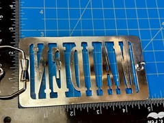 Iron Maiden Music Rock Band 70s 80s Silver Block Letters Belt Buckle